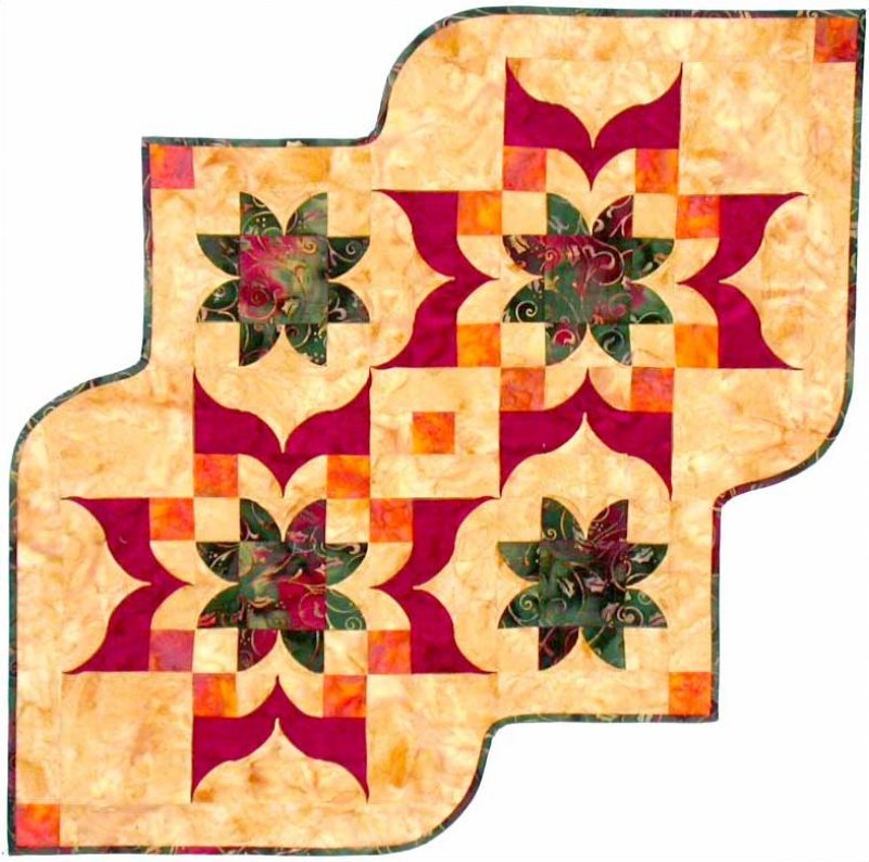Victorian Floral Table Runner Quilt Pattern