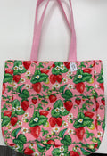 Large Strawberry Tote- Tiny Jungles