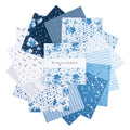 Blue Blooms and Threads by Christopher Thompson for RBD - 10 Inch Stacker, 42 Pcs.