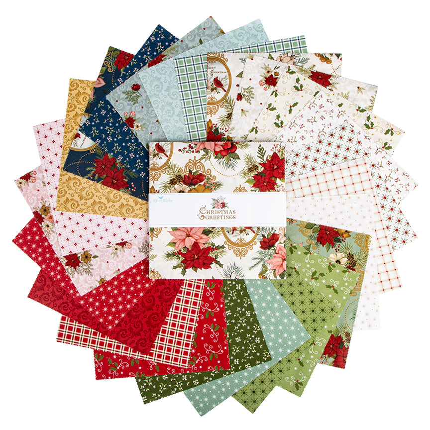 Christmas Greetings 10 Inch Stacker, 42 Pcs.