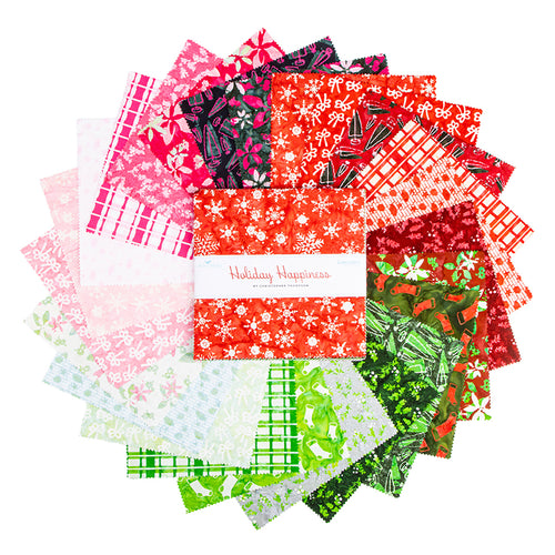 Batiks Holiday Happiness 10 Inch Stacker, 42 Pcs.