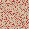 Tilda Merry Little Christmas- Mistletoe Red - TIL100623 -1/2 Yard