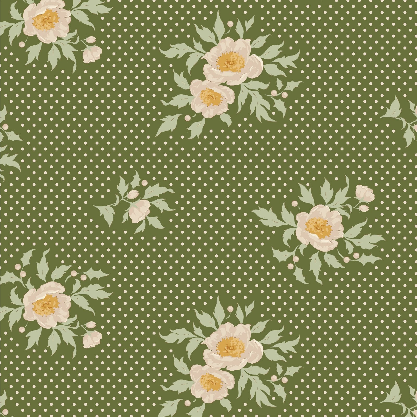 Tilda Merry Little Christmas- Joy Pine - TIL100634 - 1/2 Yard