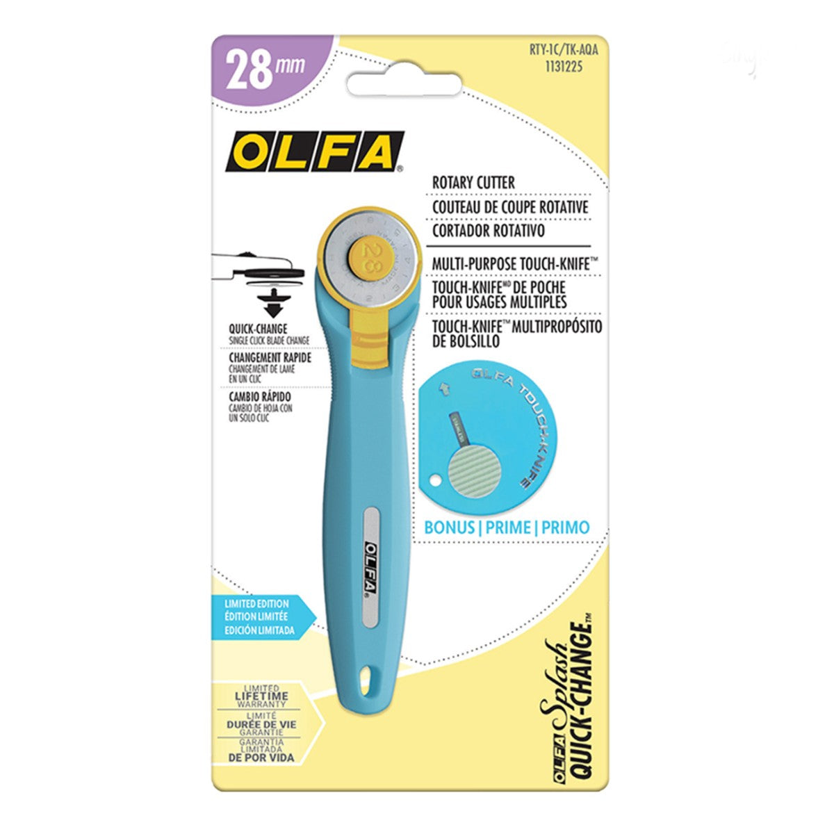 28mm Rotary Cutter - Aqua