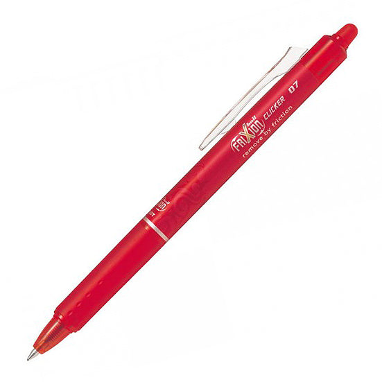 Pilot FriXion Clicker Erasable Gel Pen – Red – 0.7mm