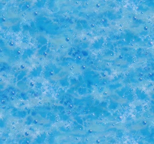 Dolphin Falls Ocean Water Landscape Medley Blue for Elizabeth's Studio -1/2 Yard