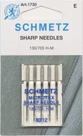 Schmetz Sharp / Microtex Machine Needle Size 12/80- 5CT
