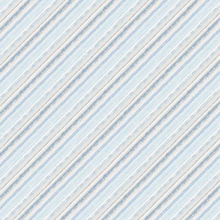 Woodland Frost Light Blue Stripe for Wilmington Prints 17787-490 -1/2 Yard