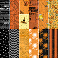 Scary Scraps 1 Yard Bundle Black, 13 Pcs.