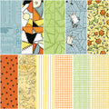 Scary Scraps 1 Yard Bundle Blue, 11 Pcs.