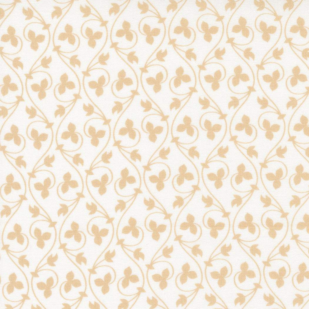 Moda Cinnamon & Cream Tan Vines 20455 11 -1/2 Yard