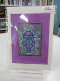 ACEO - Original Art Card - Beetle Bug- by local artist eat0_0Cake - 2" X3"