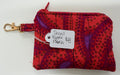 Red and Purple Small Zipper Pouch - Tiny Jungles