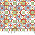 Quack Quack Moo White Multi Quilt Blocks quilting cotton fabric