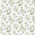 White Wedding Floral White by Northcott Studio for Northcott Fabrics - 1/2 YARD