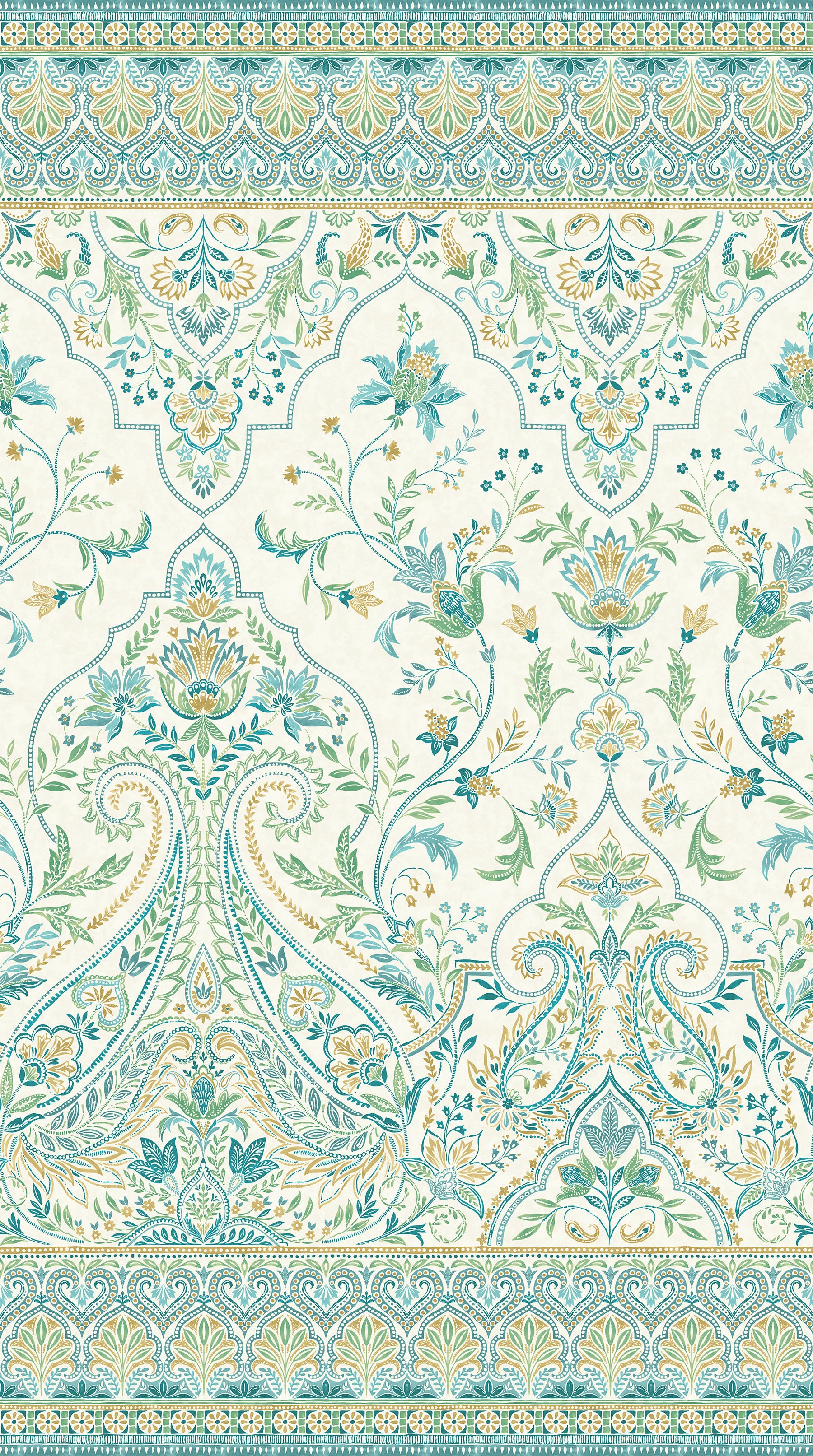 Mariposa-Full Width-Cream Multi Running Yardage by Elena Belokrinitski for Northcott Fabrics - 1/2 YARD