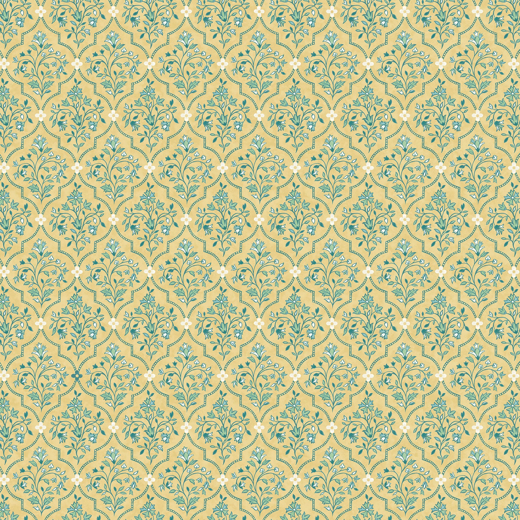 Mariposa-Ogee- yellow multi by Elena Belokrinitski for Northcott Fabrics - 1/2 YARD