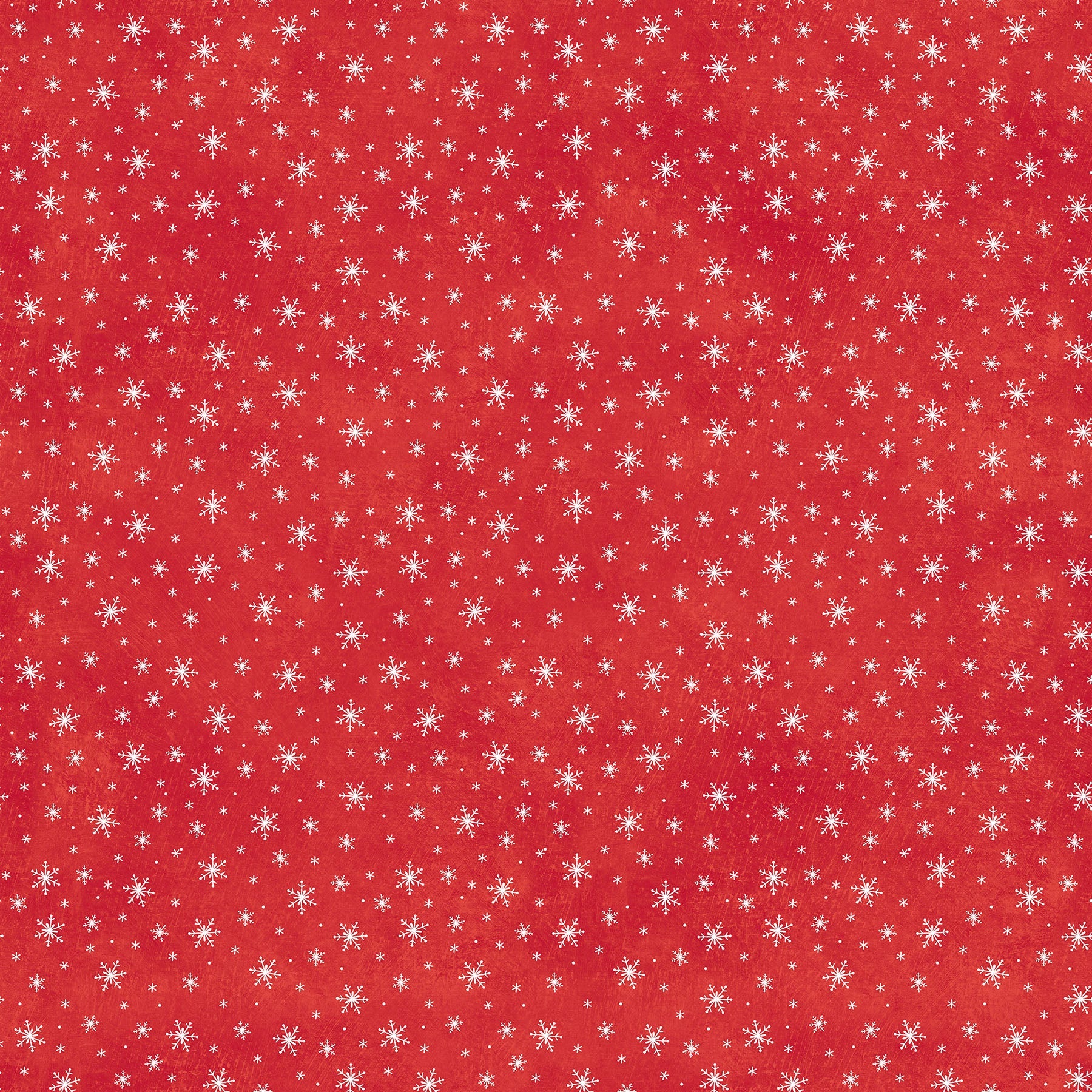 Holly Jolly Snowflake Red by Emma Leach for Northcott - 1/2 YARD