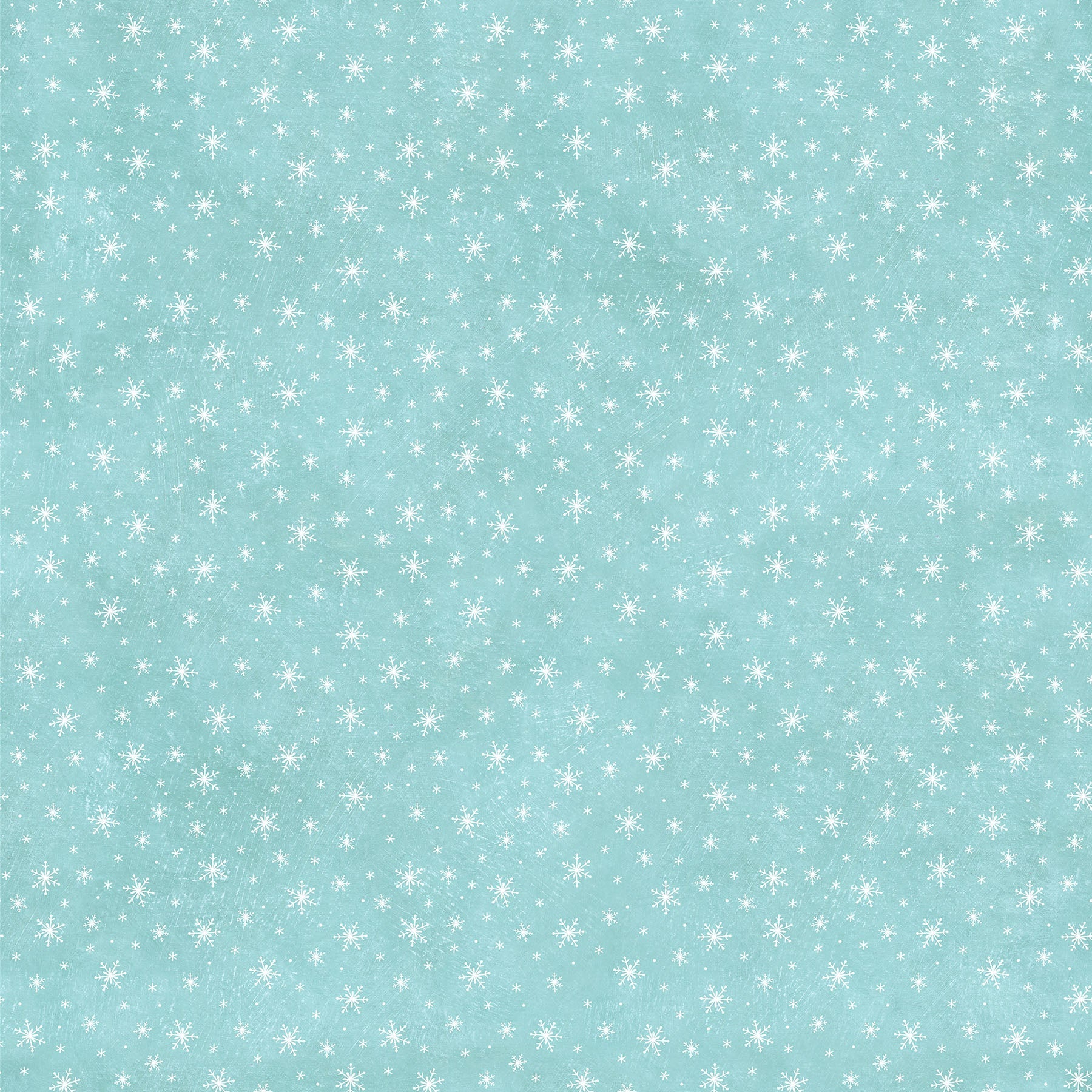Holly Jolly Snowflake Turquoise by Emma Leach for Northcott - 1/2 YARD