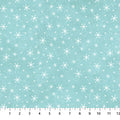 Holly Jolly Snowflake Turquoise by Emma Leach for Northcott - 1/2 YARD