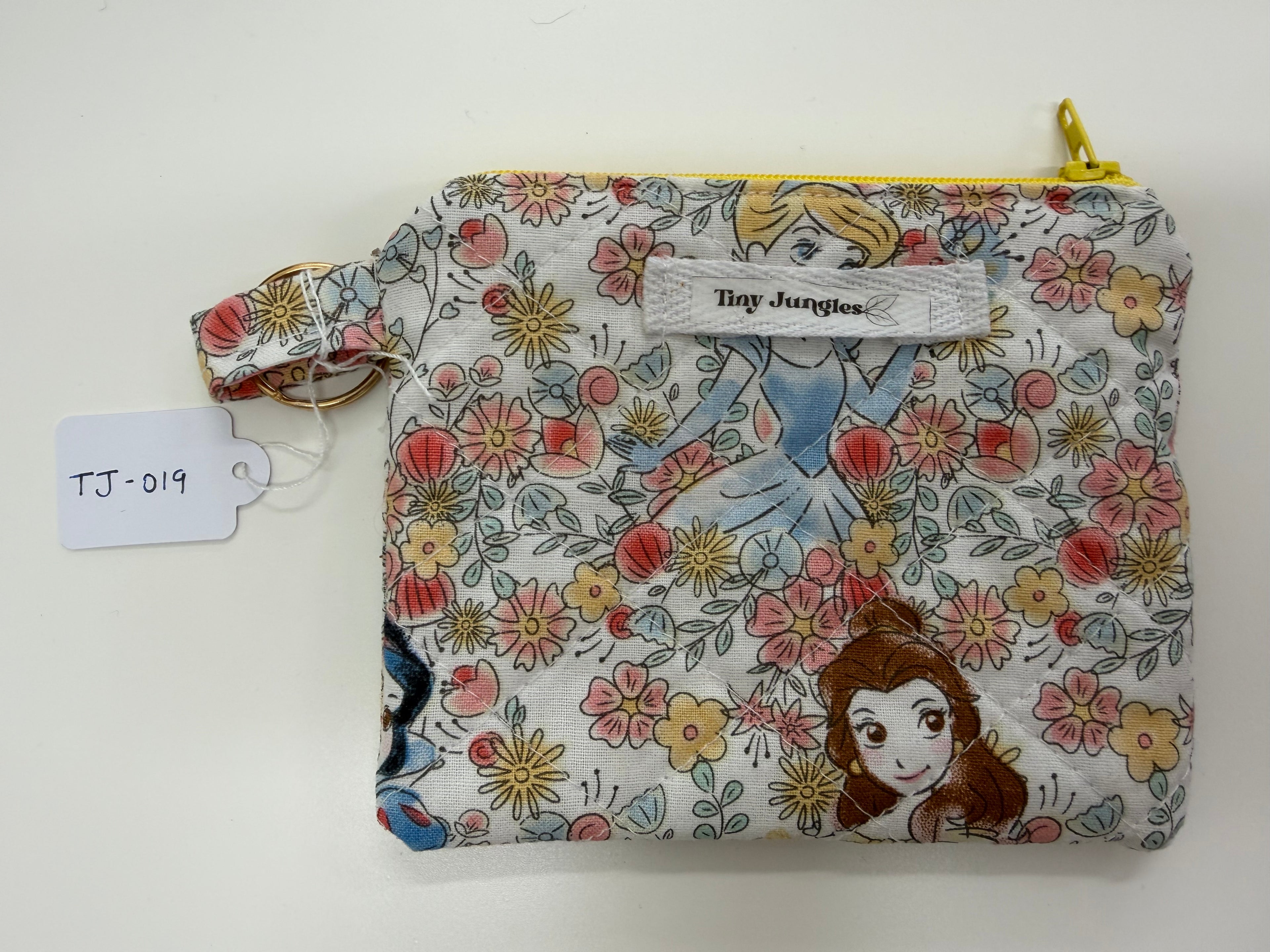 Disney Princess Small Keychain Zipper Pouch - Tiny Jungles