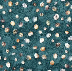 Birdsong Egg Toss Teal - 1/2 Yard
