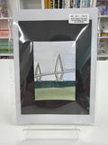 ACEO - Original Art Card - Ravel Bridge - Charleston, SC - by local artist N8ofMind - 2" X3"