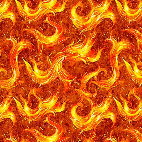 Dragon's Song - Flames - Orange