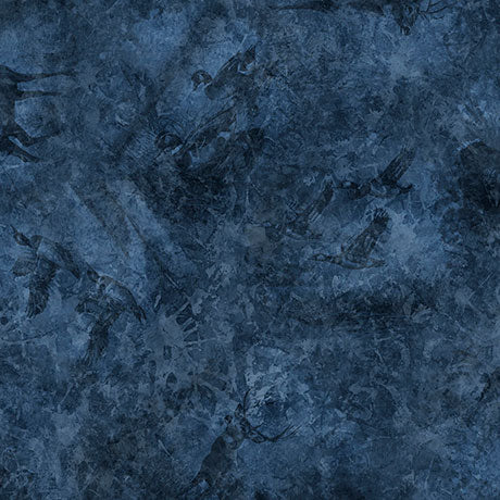 Wildlife Tonal-Blue- by Morris Creative Group for QT Fabrics - 1/2 Yard