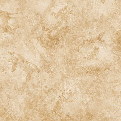 Wildlife Tonal-Cream- by Morris Creative Group for Timeless Treasures Fabric - 1/2 Yard