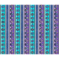 Mosaic Blooms - Stained Glass Floral Border Stripe - Multi