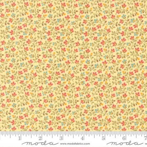 Dinah's Delight Anemone Butter quilting cotton fabric
