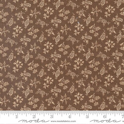 Dinah's Delight Dark Chocolate quilting cotton fabric