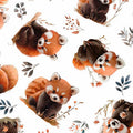 Pandaland Panda Toss White by Morris Creative Group for QT Fabrics - 1/2 YARD