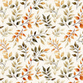 Pandaland Leaf Sprigs Cream by Morris Creative Group for QT Fabrics - 1/2 YARD