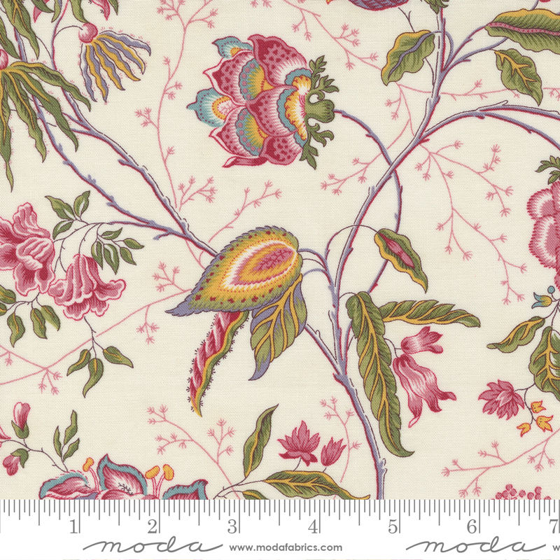 Florence's Fancy - Fanciful Florals - Cream