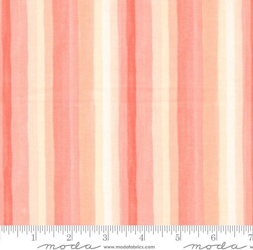 Willow Stripe Peony quilting cotton fabric