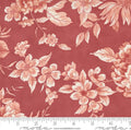 Sandalwood - Rosewood Camellia Florals - 1/2 Yard