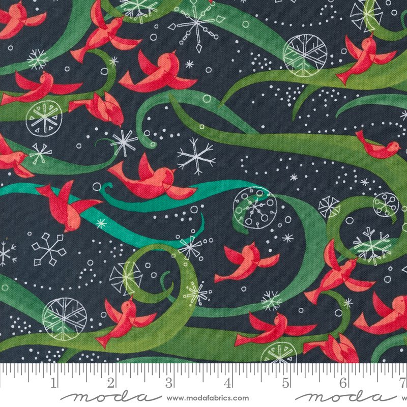 Winterly Soft Black 48761 19 -1/2 Yard