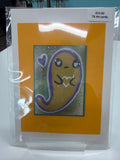 ACEO - Original Art Card - heart ghost - by local artist eat0_0Cake - 2" X3"