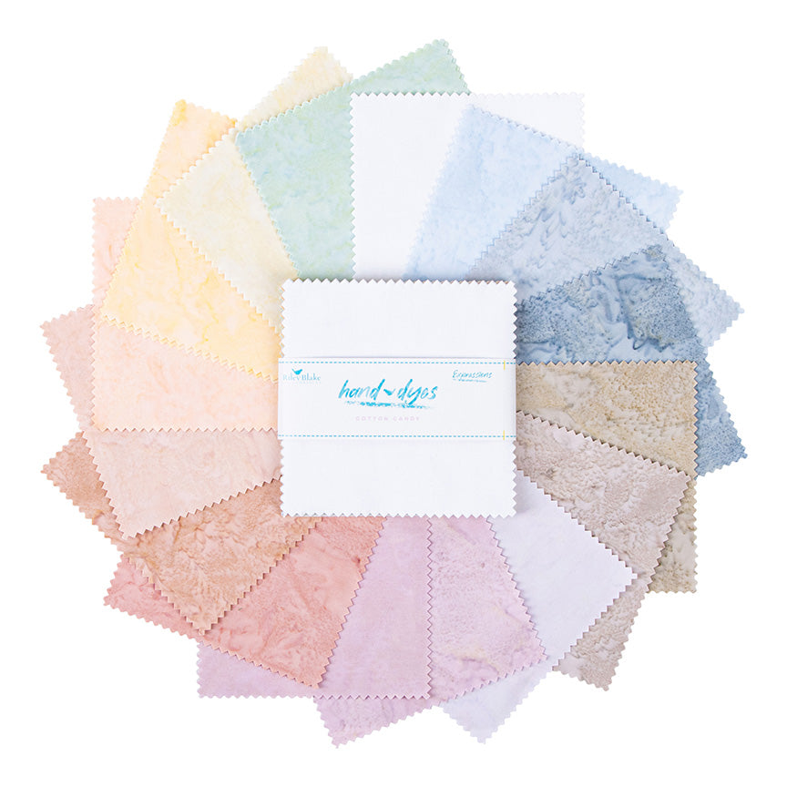 Batiks Hand-Dyes Cotton Candy 5 Inch Stacker, 42 Pcs.