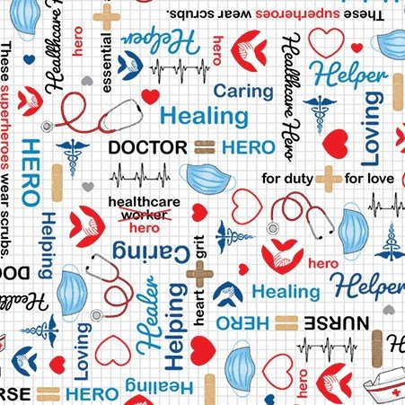 Calling All Nurses Healthcare Heroes White