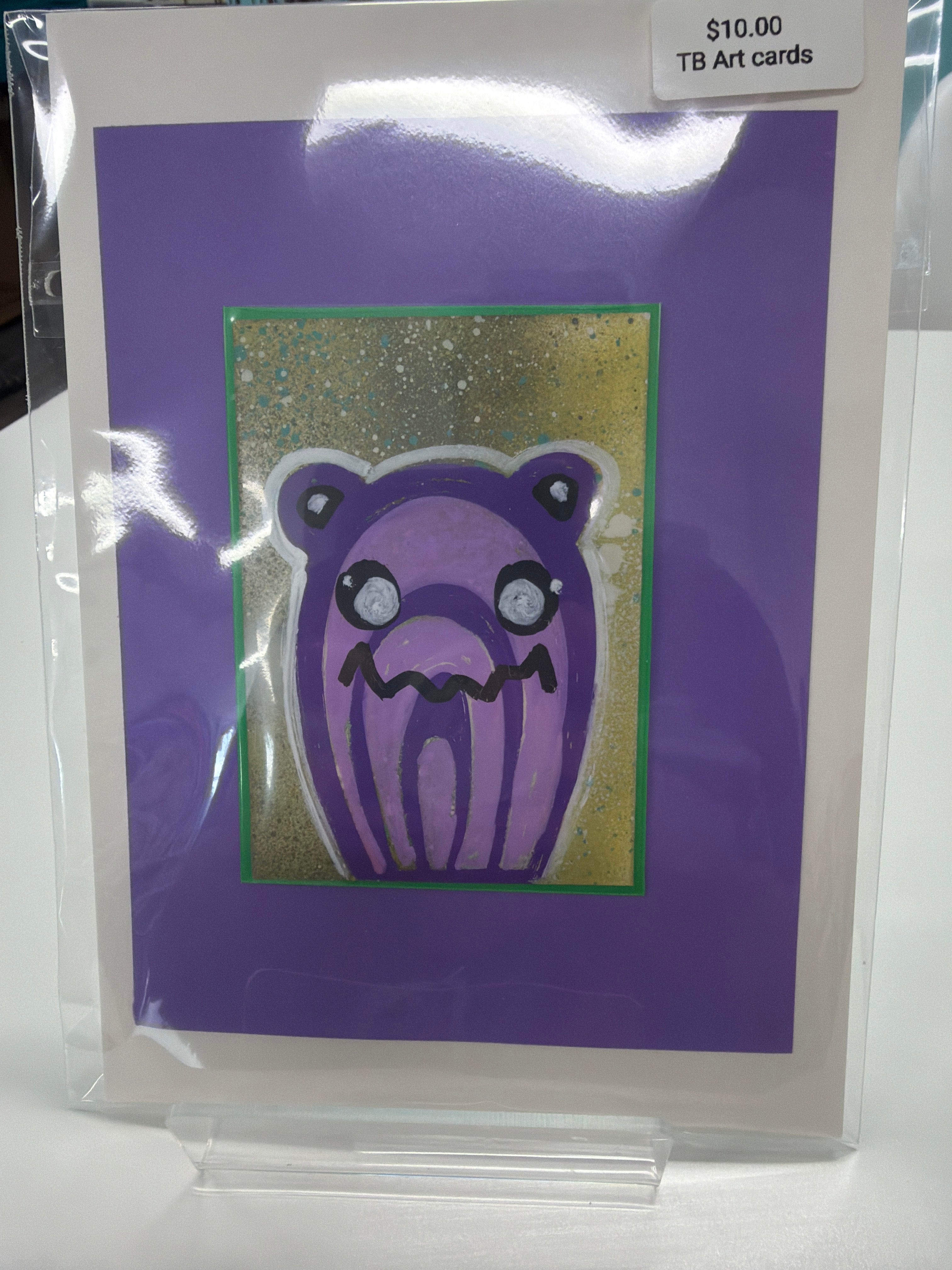 ACEO - Original Art Card - Nom Nom! - by local artist eat0_0Cake - 2" X3"