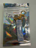 Blue and White Floral Keychain- Tiny Jungles