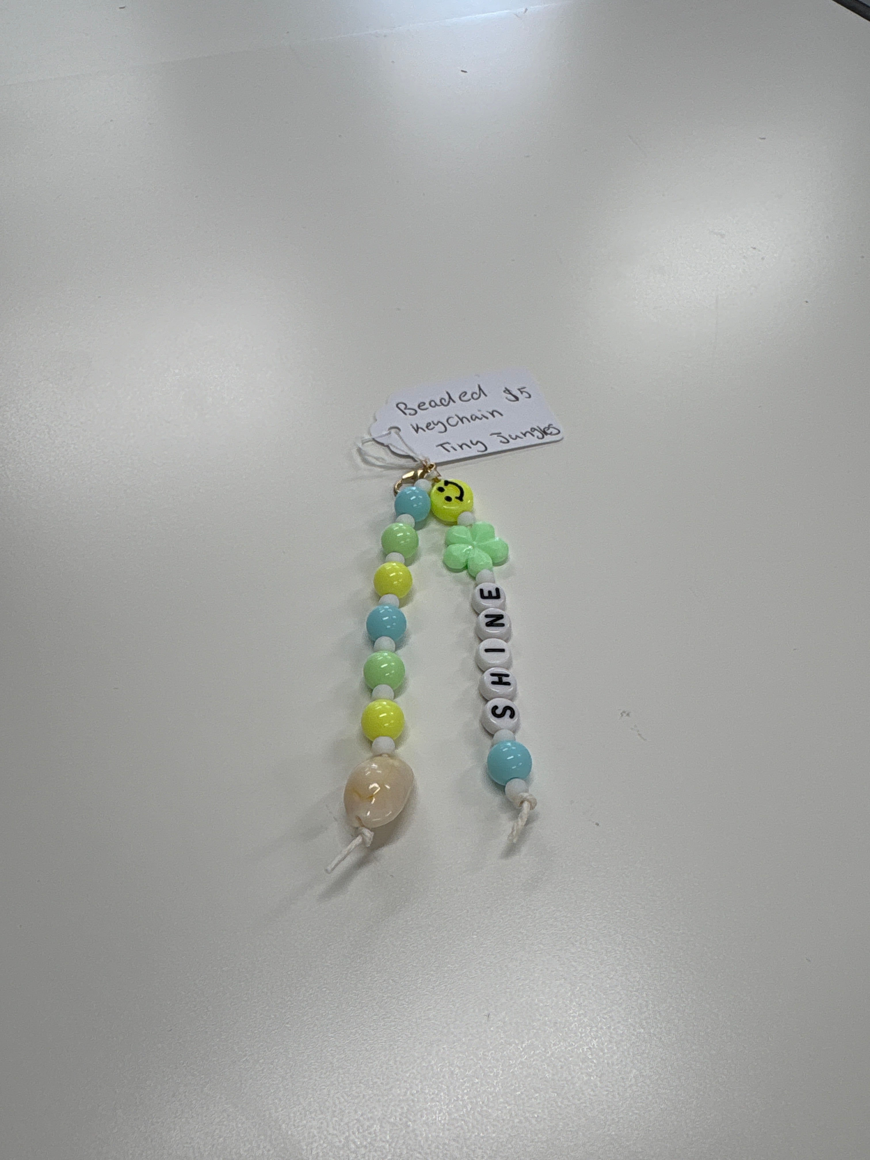 SHINE  Beaded Keychain- Tiny Jungles