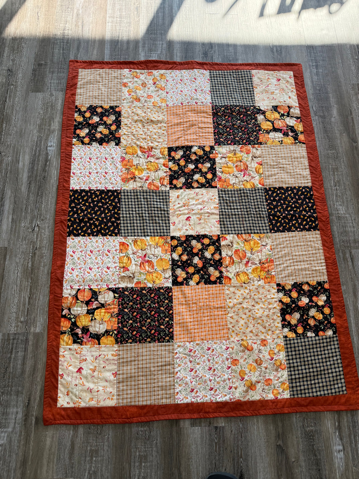 Pieced Fall Quilt (52" x 70")