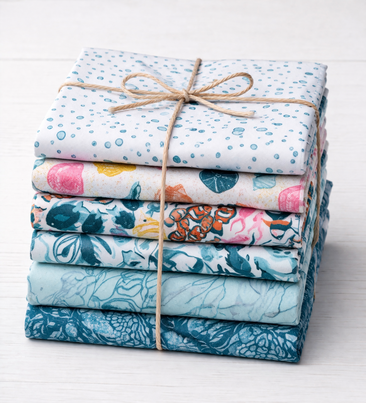 Reef - 6 piece Fat Quarter Bundle - by Corrine Wells for Riley Blake Designs FQB