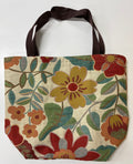 Cream Floral Unlined Bag - Creekside Creations