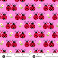 Little Ladies Flutter Friends Hot Pink by Tami Jones for Andover Fabrics - 1/2 YARD