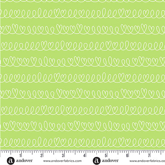 Little Ladies Hide and Seek Fern by Tami Jones for Andover Fabrics - 1/2 YARD